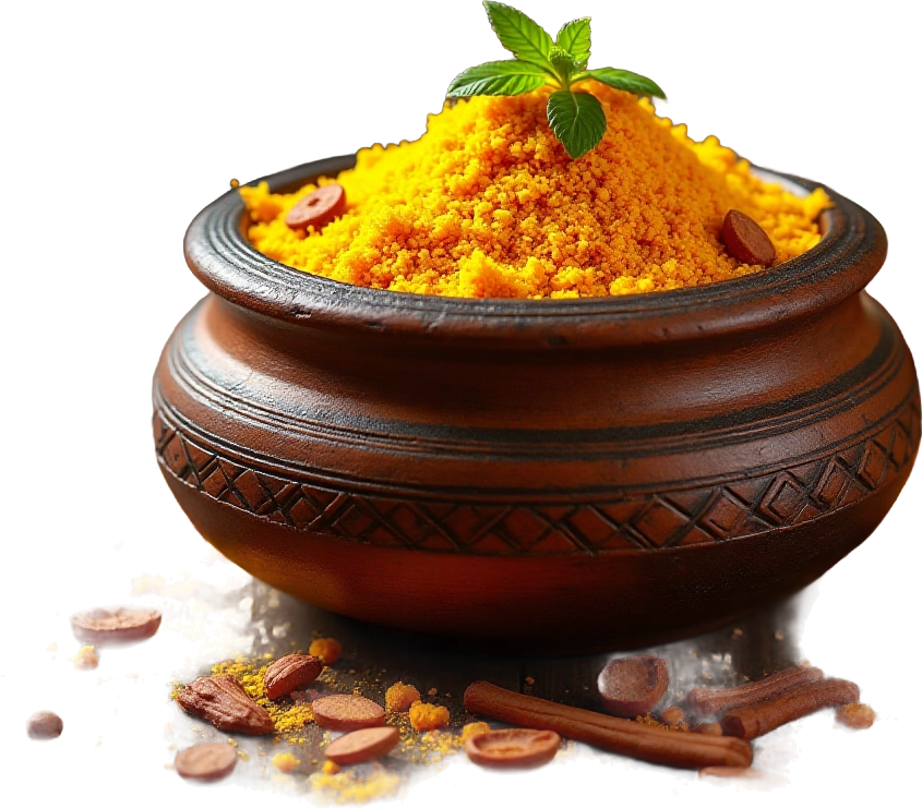 Spice Pot with Turmeric and Cinnamon